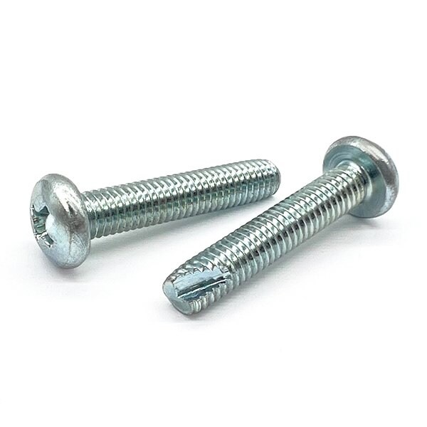 Boltsandnuts.Com Thread Cutting Screw, #6-32 x 3/8 in, Zinc Plated Pan Head Phillips Drive, 2500 PK 6C37PPHMSZ/T-2500 - main